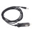 Rectangular Satellite DC Power Cable 5m 18AWG Waterproof for Mini to Car 16