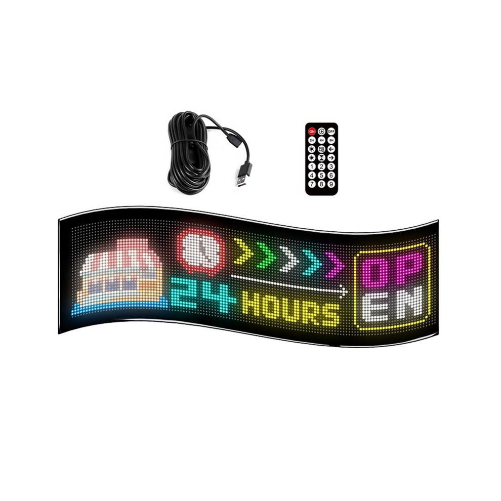 Led Matrix Panel Scrolling Bright Advertising Usb App Remote Controlled Sign Programmable Led Sign Light 4712548074493