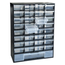 Storage Bin with Drawers-33 Drawer Plastic Tool Organizer - Hardware or Cabinet for Storing Beads,Toys,or Nuts