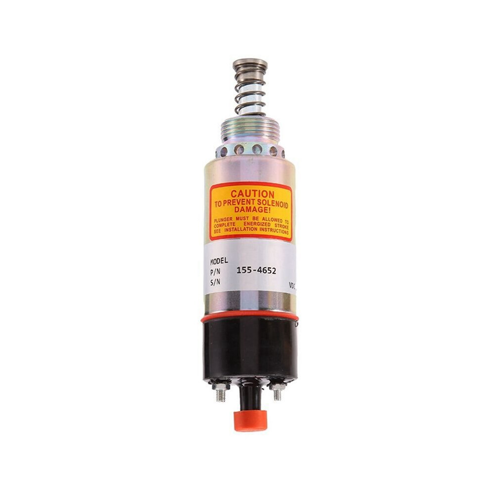 24V Stop Cut Off Solenoid Valve Fuel Flameout Shutdown Solenoid For E325b/325C Ca1554652 155-4652 1554652 6033774793025