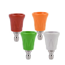 Car Wash Proof Stainless Steel Nozzle High Pressure Water Nozzle Soft Rubber Sleeve Sector Nozzle