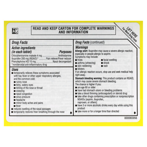 Advil, Allergy & Συμπίεση Αντιμετώπιση, 20 Κονδύλιες Tablets 1