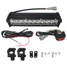 12V 24V LED Work Light Bar Set Dual Color Modes White Yellow Flashing for Moto ATV 4WD SUV
