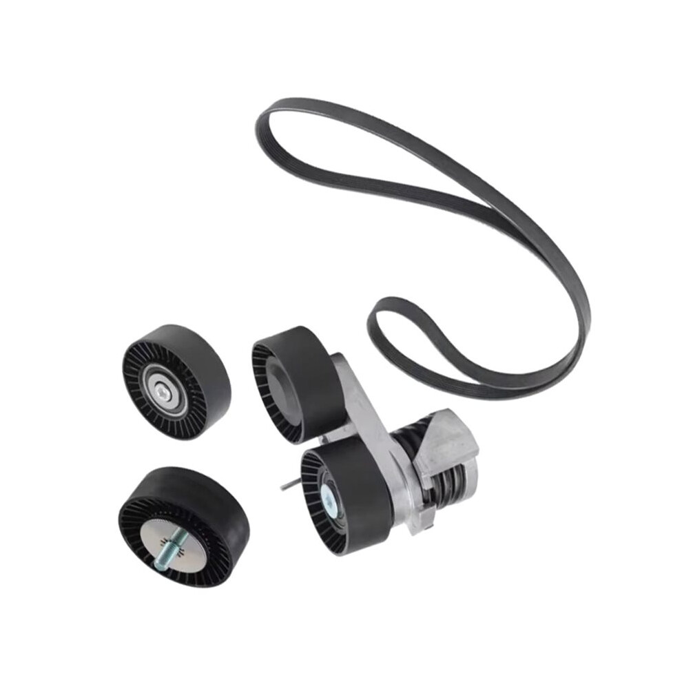 11287557851 4Pcs Belt Tensioner Pulley Set For E82 E88 135I E90 E91 E92 E93 335I N54 11287563927 7Pk1855 11287556251 4713145134870