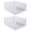 Stackable Closet Storage Baskets, Foldable Divided Clothes & Hat Organizer Bins,Wardrobe Storage for Bedroom,Bathroom 1