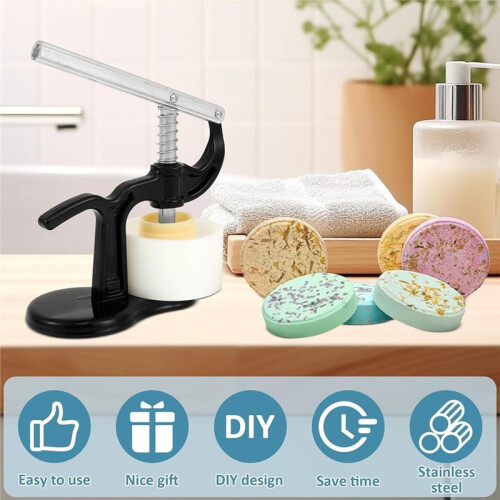 Bath Bomb Press Machine and Mold Set with Plastic Mold Bath Bomb Press Maker Easy to Use for Making Bath Bombs 2