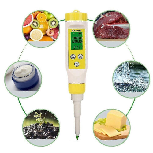 Bluetooth digital pH-måler for mat, pH-tester med høy nøyaktighet for mat 2
