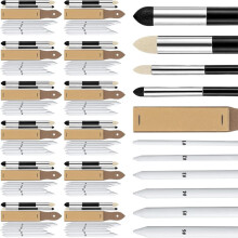 10 Zeichen- und Mischsets, 60 Wischstifte und 20 Schwammwerkzeuge, 10 Schleifpapier-Zeiger, Zeichenkunst-Set für Schulen und Kunstprojekte