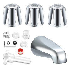 Tub Shower Trim Kit Shower Knobs and Bath Tub Spout for Price/Pfister Tub Faucet for 1/2'', 3/4'' IPS Inside Thread