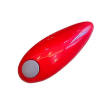 Electric Can Opener Battery Operated Tin Opener One Touch Smooth Edges Cans Opener for All Kinds of Jars Red