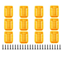 12 Pack Battery Holder for 20V Battery Mounts Dock Holder Fit for DCB200 DCB201 DCB202 DCB203 DCB204 with Screws