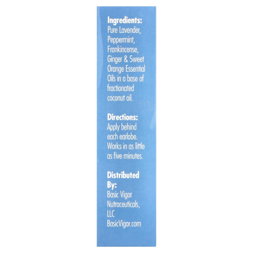 Basic Vigor, Vertigine Facile Roll-On, 0,33 oz (10 ml) 2