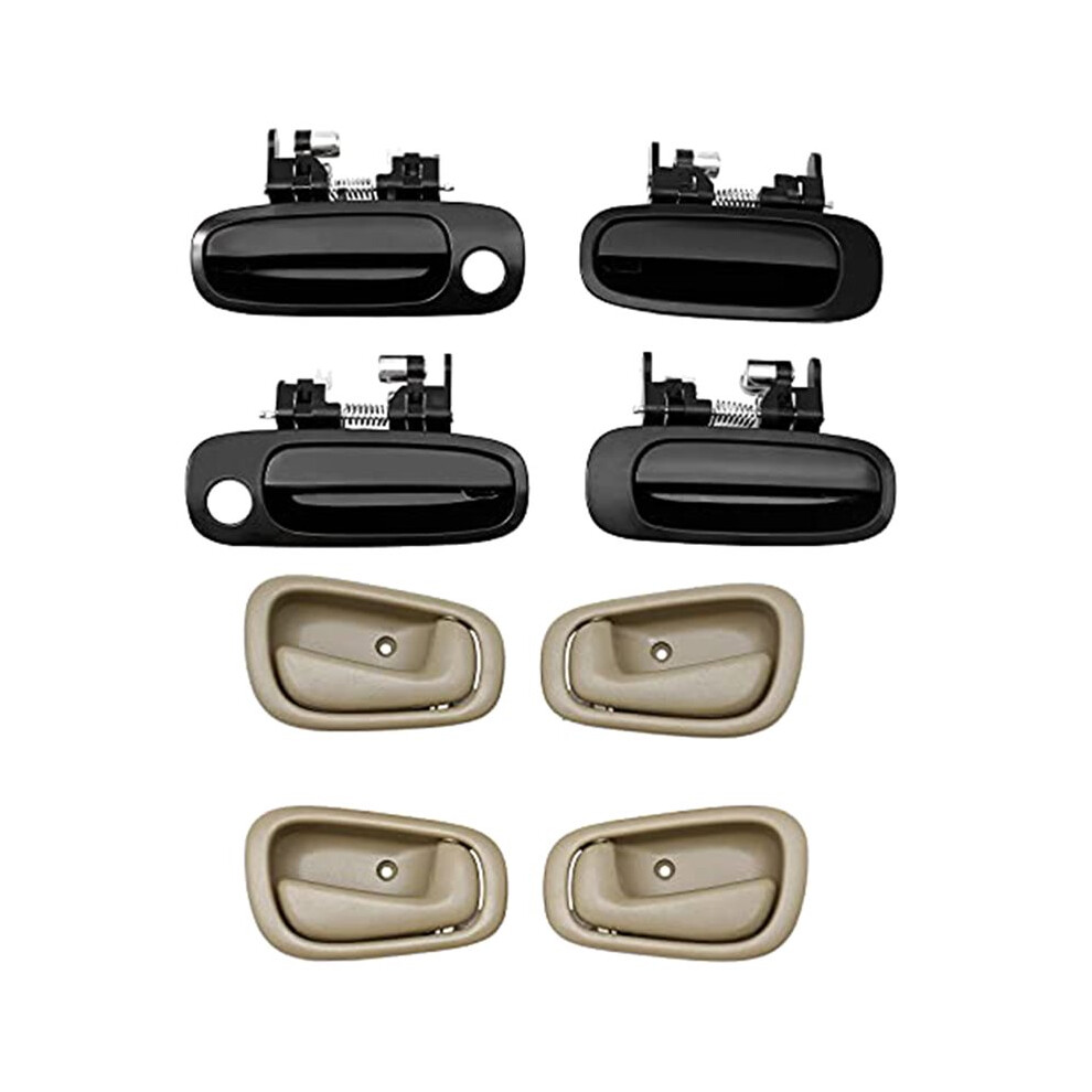 8Pcs Car Door Handle Outside Door Handle Kit For 1998-2002 69206-02050 69205-02050 69220-02040 4711324407487