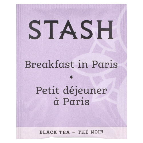 Herbata Black Tea Stash Tea, Breakfast in Paris, 18 worków, 1,2 oz (36 g) 2
