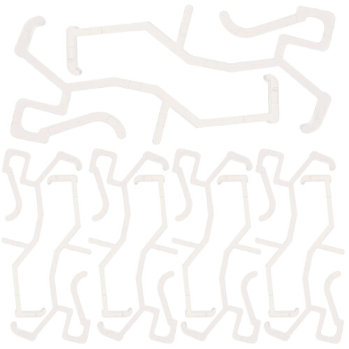 40Pcs Transparent Plastic Clips for Curtain Valance Retainer Holders