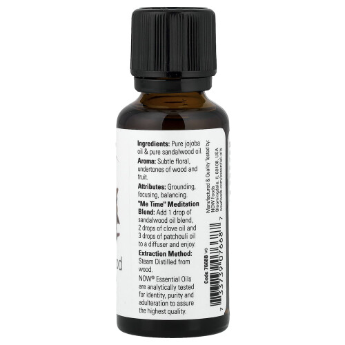 NOW Foods NOW Foods, Essential Oils, Σανδαλόξυλο, 1 fl oz (30 ml) 1