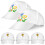 24Pièces Casquettes Baseball Blanches Coton Respirant 1