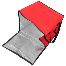 Vliestragetasche Rot Für Lebensmittel Takeaway Und Catering