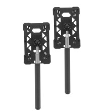 4Pièces Organisateur Carte Plastique Rigide Noir Pour Garage Et Péage
