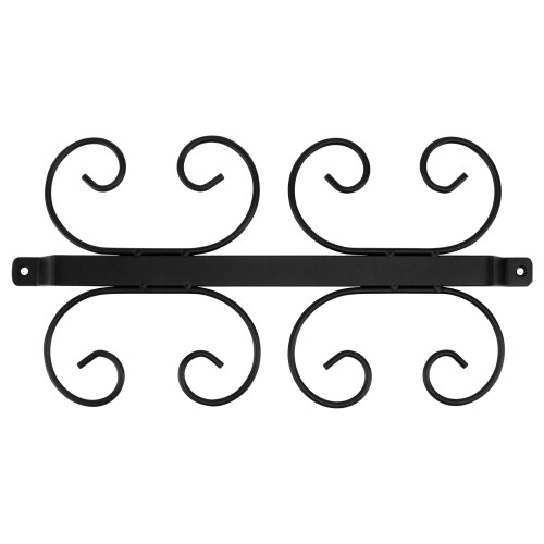 1Stk Platzsparender Schwarzer Wein Rack Aus Langlebigem