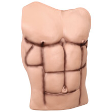 2Stk Khaki Realistische Muskel Brust Fake Für Karneval Halloween