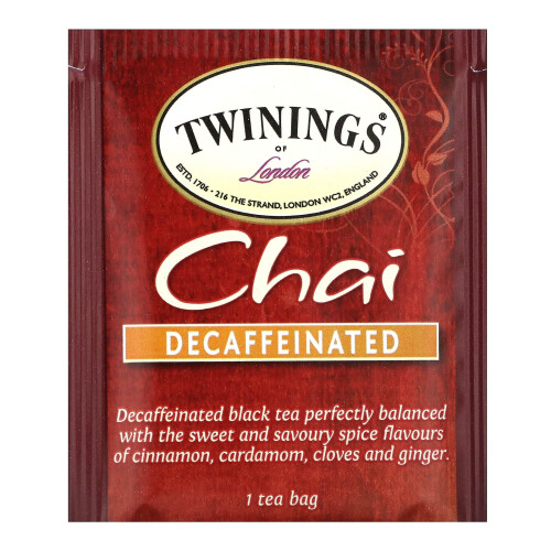 Twinings Té de Black Flavoreado, Chai, Descafeinado 2