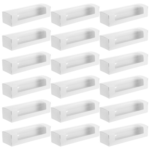40Pièces Conteneurs Portables En Papier Fenêtre