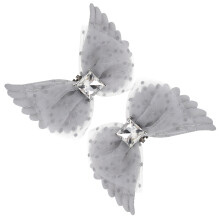 5Paires Clips De Chaussures Nœud Et Ailes Pour Décoration
