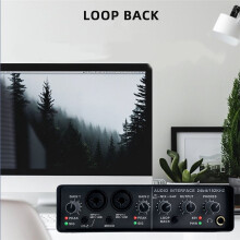 Professionele Kleine Externe Geluidskaart voor Computer, Mobiele Telefoon, Live-Opname, Karaoke-Ondersteuning, 48V-Microfoon