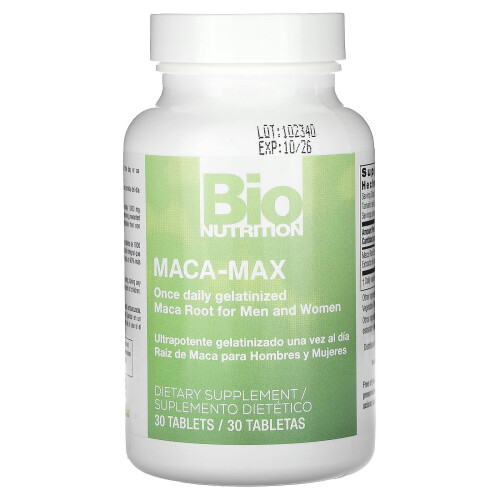 Bio Nutrition, Maca-Max, Per Uomini e Donne, 30 Comprimati 2