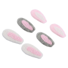 6Paare DIY Hasenohren Aus Wollfilz Für Haarclip Und Haarband