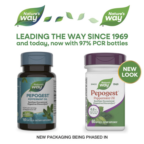 Nature's Way, Pepogest, Πεπερίνα Οϊλ, 0.2 ml, 60 Μυρωδικά 2