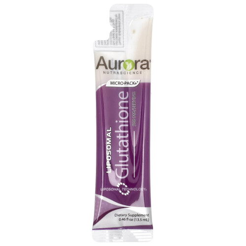 Aurora Nutrascience, Micro-Pack+, Glutatione liposomale, 10 Pacchetti, 0.46 fl oz (13.5 ml) Ogni 2