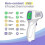 Kontaktfri termometer för vuxna, panntermometer för feber, kroppstermometer och extern termometer 2