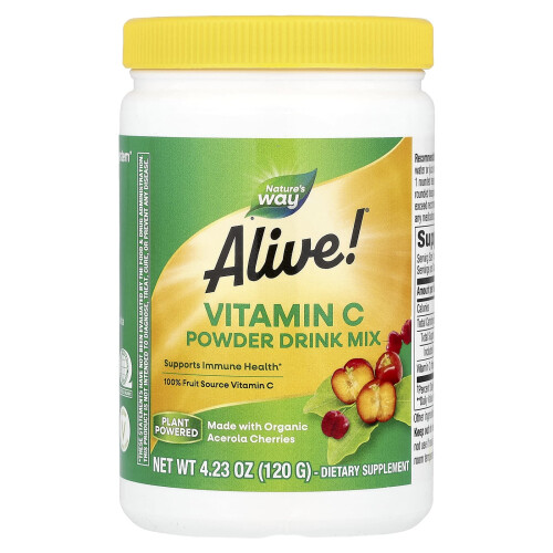 Nature's Way, Alive! Βιταμίνη C Πώμα Ποτό Μίξ, 4.23 oz (120 g) 2