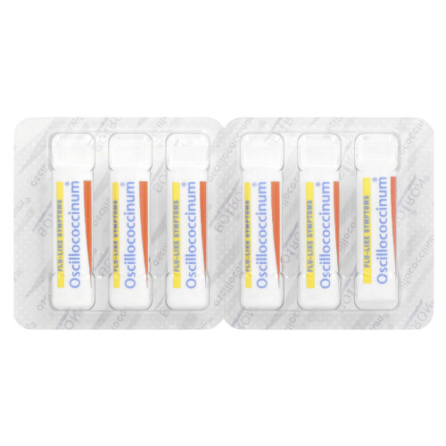 Boiron, Oscillococcinum, Objawy Grypy, 6 Dawk, 0.04 oz Każda 2
