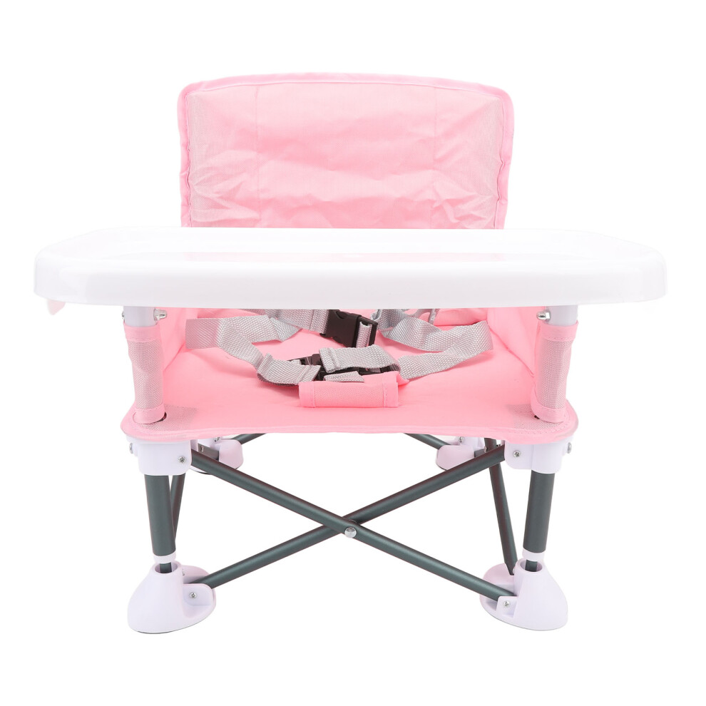 Portable Baby Feeding Seat Pink, 36.5cm Height, Folding & Multi-Functional