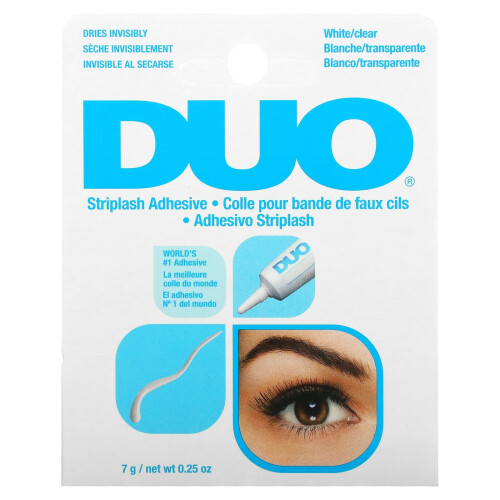DUO, Adesivo Striplash, Bianco/Clear, 0,25 oz (7 g) 1