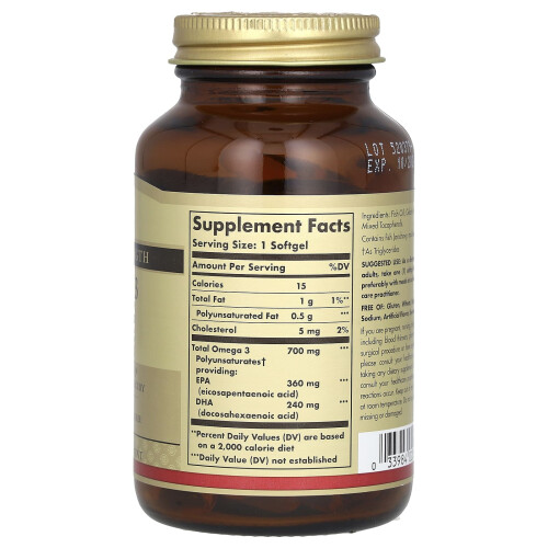 Solgar Solgar, Ómega-3, 700 mg, 60 Softgels 1