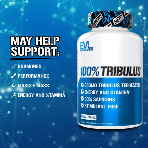 EVLution Nutrition, 100% Tribulus, 60 Veggie Capsules 2