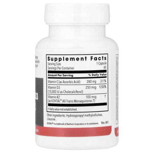 Metabolic Maintenance, Vitamiini D-3, 10 000 IU, 60 kapsulia 1