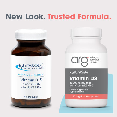 Metabolic Maintenance, Vitamiini D-3, 10 000 IU, 60 kapsulia 2