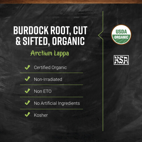 Frontier Co-op, Raiz de Burdock Orgânica, Cortada e Separada, 16 oz (453 g) 2