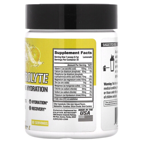 Hidratación con Electrolitos, 3.91 oz (111 g) 1