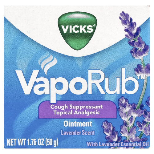 Vicks Vicks, Βάπτισμα Βάπτου, Κρέμα, Λεβάντα, 1.76 oz (50 g) 1