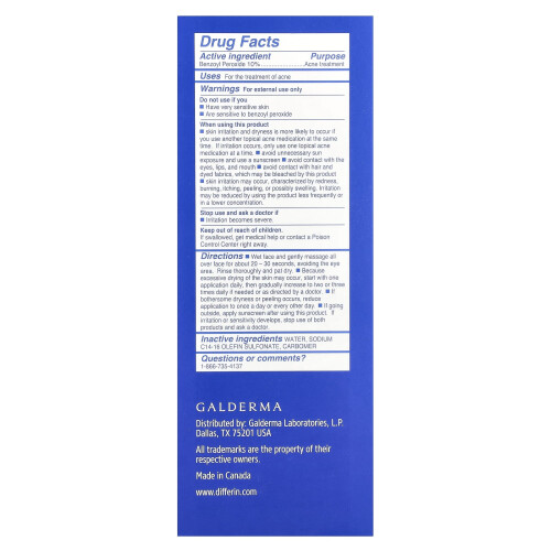 Cetaphil Cetaphil, Differin, Μέγιστη Ισχύς Ακμή Σφουγγαρίσματος, 5 fl oz (148 ml) 2