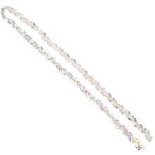 2Stk Mehrfarbige Kristallkette Strass DIY Für Kleidung
