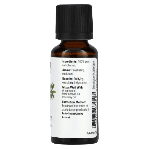 NOW Foods Essential Oil, Camphor Oil - 30 ml. 1