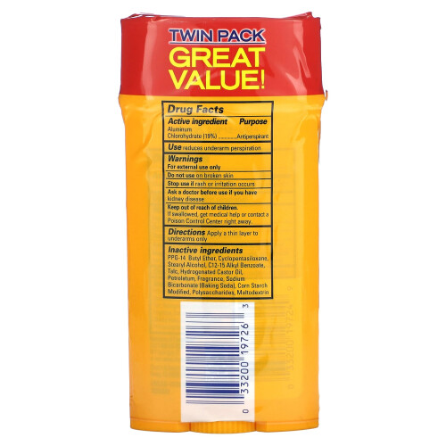Arm & Hammer, UltraMax, Solid Antiperspirant Deodorant, Fresh, 2 Πακέτα, 2.6 oz (73 g) Κάθε 2