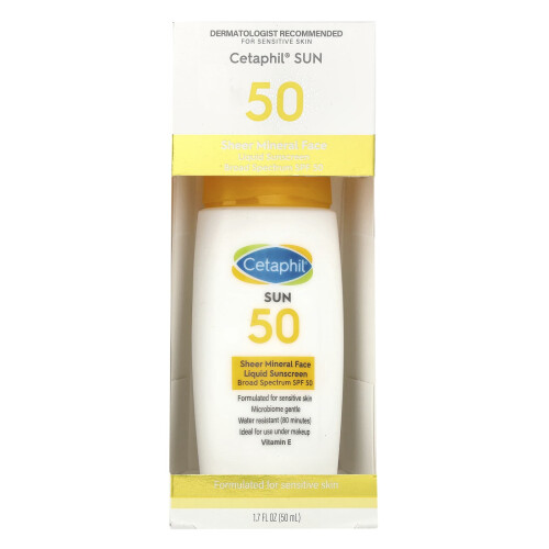 Cetaphil Σετάφιλ, Λίπος Υπερύθρων Φακιού Λικουά Ηλιακής Προστασίας, SPF 50, 1.7 fl oz (50 ml) 1